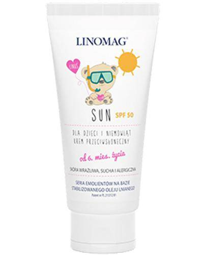 LINOMAG SUN Krem przeciwsłoneczny SPF50 dla dzieci 50ml MAMA I