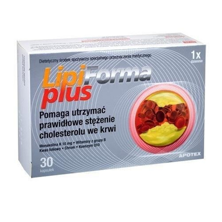 LipiForma Plus kaps 0 221 g 30 kaps Apteka Układ sercowo