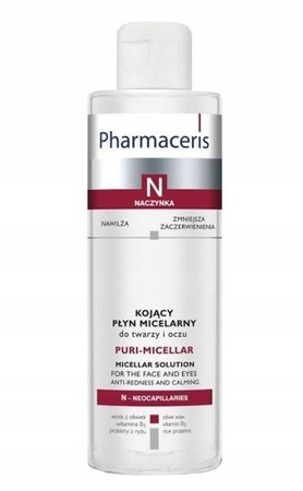 PHARMACERIS N PURI-MICELLAR Kojący płyn micelarny, 200ml