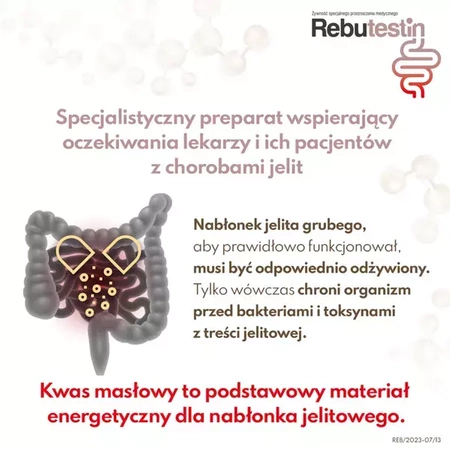 Rebutestin, 170 mg maślanu sodu, kapsułki, 60 sztuk Data ważności 2026.03.31