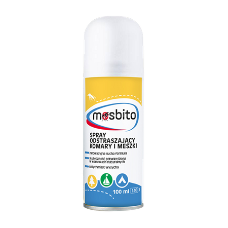 MOSBITO Suchy spray odstraszający komary i meszki 100ml
