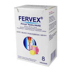 Fervex granulat do sporządzania roztworu doustnego 500+200+25mg IRD