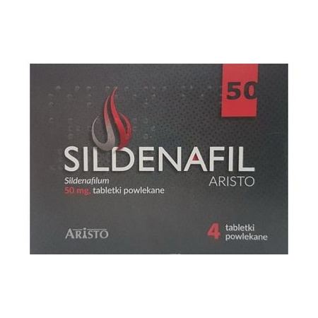 Sildenafil Aristo 50 mg, 4 tabletki powlekane