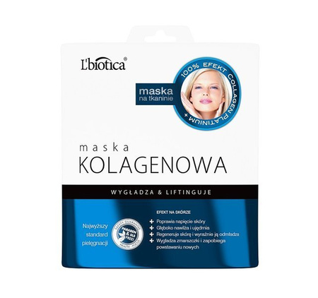 L'BIOTICA Maska Kolagenowa na tkaninie 23ml