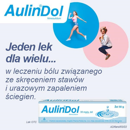 AulinDol żel 0,03 g/g 50 g (tuba)