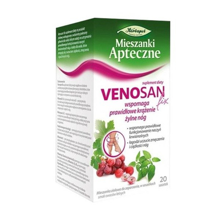 Zioła Venosan fix, 20 saszetek
