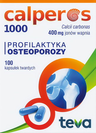 Calperos 1000 0,4gCa2+, 100 kapsułek