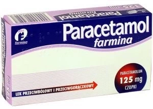 Paracetamol Farmina czopki doodbytnicze 125 mg, 10 sztuk