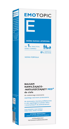 EMOTOPIC Balsam nawilżająco-natłuszczający MED+ do ciała, 400ml