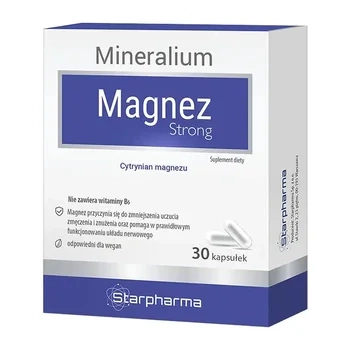 Mineralium Magnez Strong, Cytrynian magnezu, 30 kapsułek 