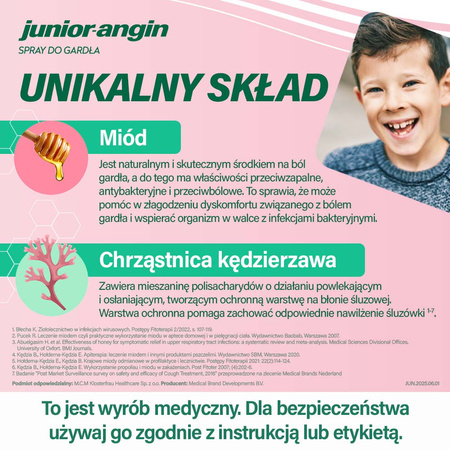 Junior angin spray do gardła