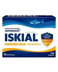 Iskial Immuno Max + Witamina C, 120 kapsułek