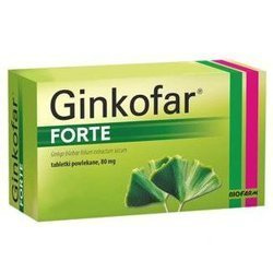 Ginkofar forte 80mg, 60 tabletek powlekanych