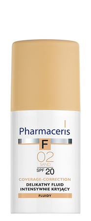 PHARMACERIS F Delikatny fluid intensywnie kryjący 02 SPF20, 30ml