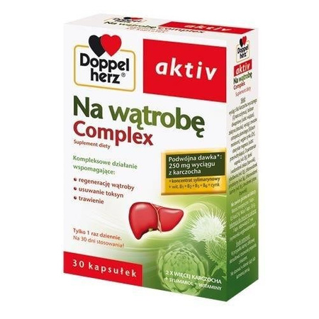 Doppelherz Aktiv Na wątrobę Complex, 30 kapsułek