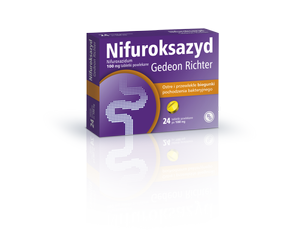 Nifuroksazyd Richter  100 mg,  24 tabletki