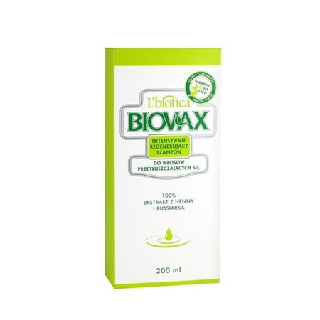 BIOVAX Szampon regenerujacy do włosów przetłuszczczających się 200ml
