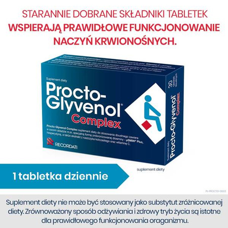 Procto-Glyvenol Complex 30 mg, 30 tabletek