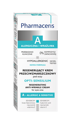 PHARMACERIS A OPTI-SENSILIUM Duoaktywny krem przeciwzmarszczkowy pod oczy, 15ml 