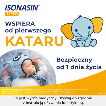 ISONASIN SEPTO Krople do nosa - 20 ampułek