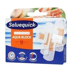 Salvequick Aqua Block, plastry woodoodporne, 16 sztuk