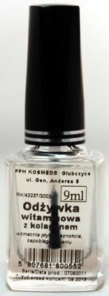 Odżywka witaminowa z kolagenem do paznokci, 9 ml