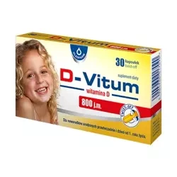 D-Vitum witamina D 800 jm dla niemowląt 30 kapsułek twist-off