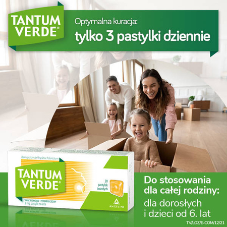 Tantum Verde pastylki smak miodowo-pomarańczowy 20 sztuk 