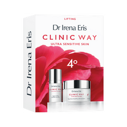 Dr Irena Eris CLINIC WAY 4° Zestaw Dermokrem modelujący owal twarzy SPF20, 50ml + Dermokrem pod oczy, 15ml