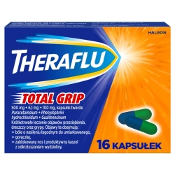Theraflu Total Grip, 16 kapsułek