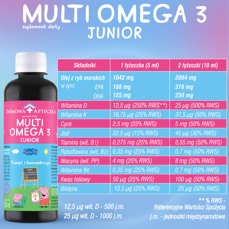 MultiOmega 3 Junior płyn 250 ml