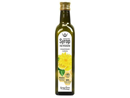 Syrop na miodzie Mniszek Lek z Cytryną  250ml