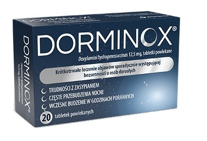 Dorminox tabletki powlekane 12,5 mg, 20 tabletek