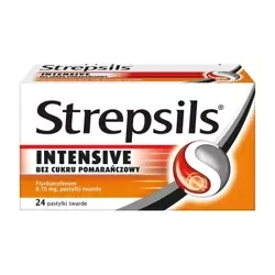 Strepsils Intensive bez cukru - smak pomarańczowy*24