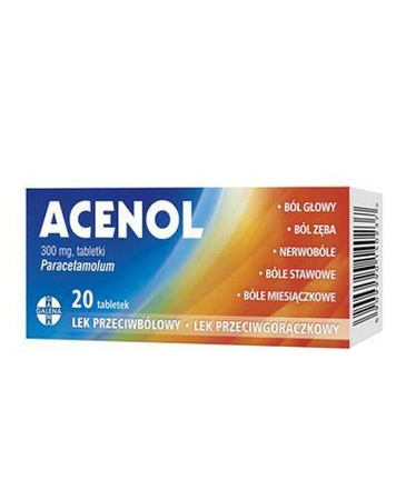 Acenol 300 mg, 20 tabletek