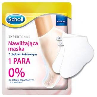 Scholl PediMask - nawilżająca maska do stóp z olejkiem kokosowym, 2 sztuki, 1 para