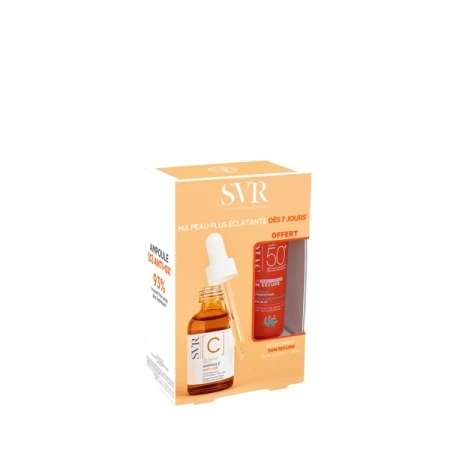 SVR Zestaw [C] Ampoule Anti-Ox + Sun Secure Blur SPF50 + Sans Parfum