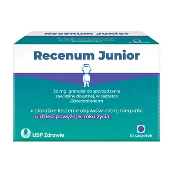 Recenum Junior granulat do sporządzania zawiesiny doustnej 30 mg, 10 saszetek