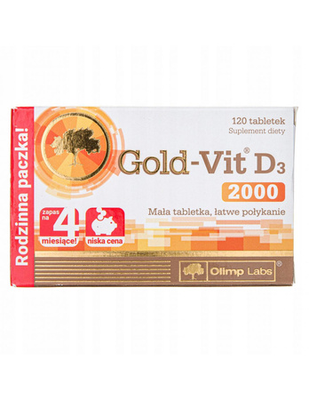 Olimp Gold-Vit D3 2000, tabletki, 120 sztuk