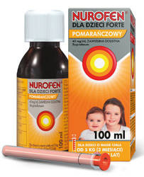 Nurofen dla dzieci Forte zawiesina pomarańczowa 100ml 