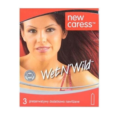 Prezerwatywy NEW CARESS wet n'wild, 3 sztuki