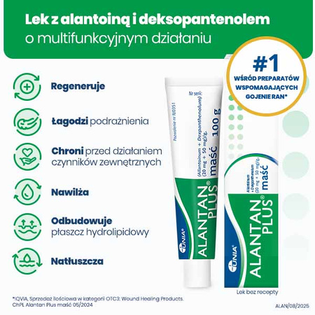 Alantan Plus maść (20mg+50mg)/g 100 g