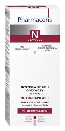 PHARMACERIS N NUTRI-CAPILARIL Intensywny krem odżywczy do twarzy, 50ml 
