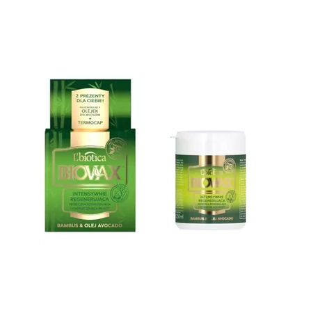 BIOVAX Maseczka Intensywna Regeneracja BAMBUS OLEJ AVOCADO 250ml