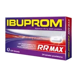 Ibuprom RR MAX 400mg 24 tabletek powlekanych