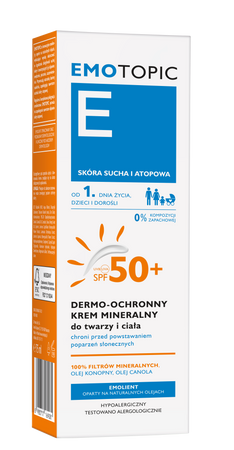EMOTOPIC Dermo Ochronny Krem MINERALNY SPF 50+ 75 ml