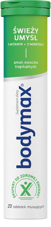 Bodymax Świeży Umysł, 20 tabletek musujących
