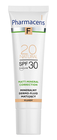 PHARMACERIS F Mineralny dermo-fluid matujący 20 SPF30, 30ml  