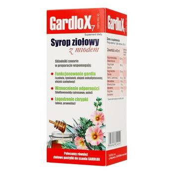 Gardlox 7 Syrop ziołowy z miodem 120 ml, dat ważnosci 2024/08