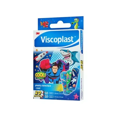 Plasterki VISCOPLAST Dziecięce Cool 20 sztuk